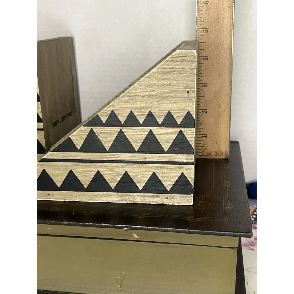 Pair Wood‎ Hobby Lobby Book Ends Brown And Black